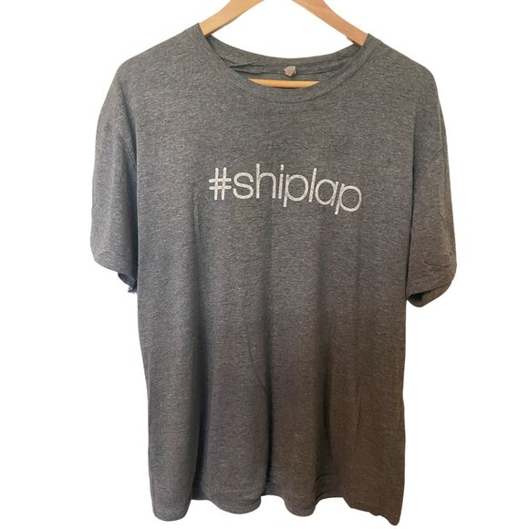Shiplap Gray White T-Shirt Magnolia Waco TX, Size L - Picture 1 of 7